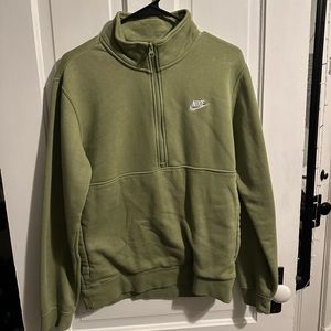 Green nike crewneck , size small
